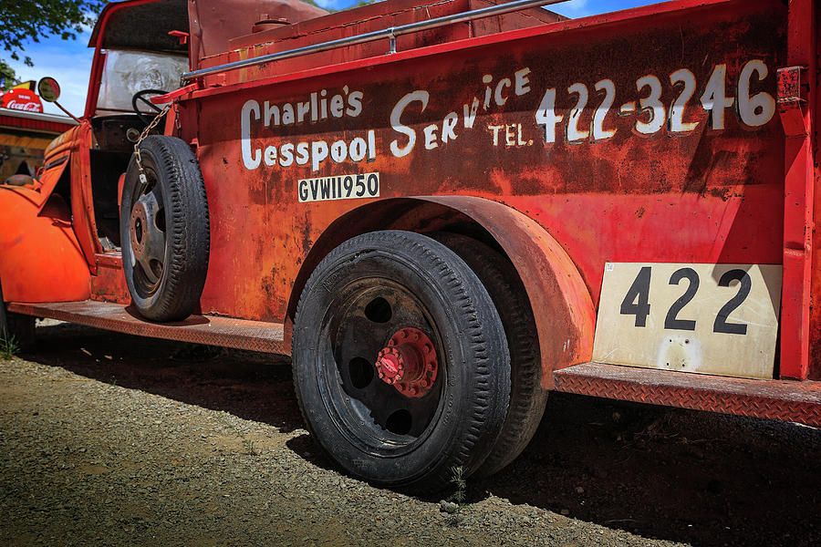 Charlies Cesspool Truck Photograph by Jack and Darnell Est