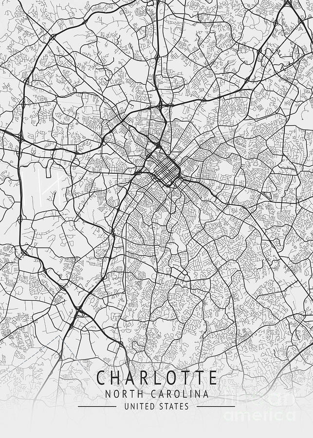 charlotte-north-carolina-us-gray-city-map-digital-art-by-tien-stencil