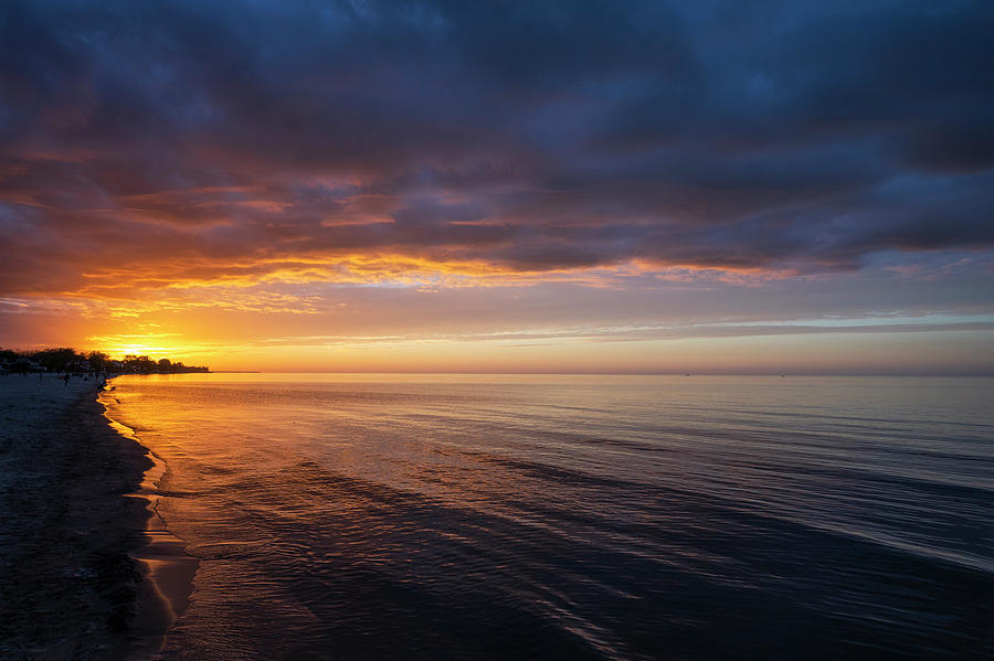 Sunset Photograph - Charlotte Beach At Sunset by Mark Papke