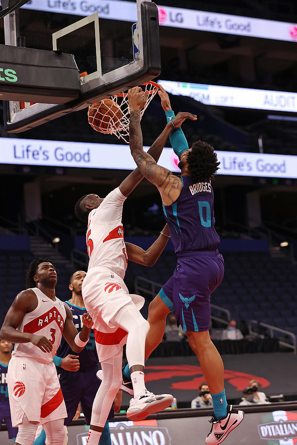 Charlotte Hornets v Toronto Raptors Photograph by NBA Photos