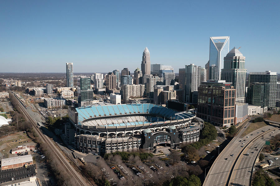 Charlotte Panthers Bank of America Stadium in Charlotte North Carolina Photograph by Eldon McGraw