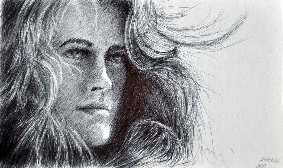 Charlotte  Drawing by Rick Hansen