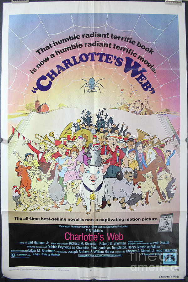 Charlottes Web Original Animated WaltDisney Vintage Movie Poster ...