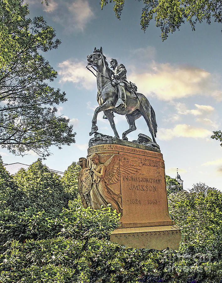 Charlottesville VA Virginia - Stonewall Jackson Monument Statue Photograph by Dave Lynch