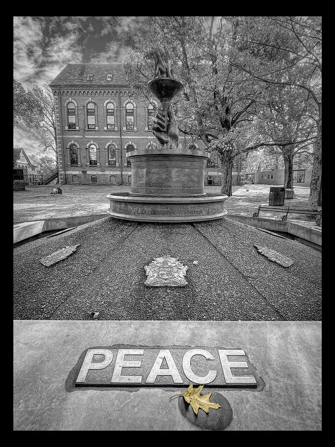 Charlottetown Memorial Fountain Peace Photograph by Debra Martz