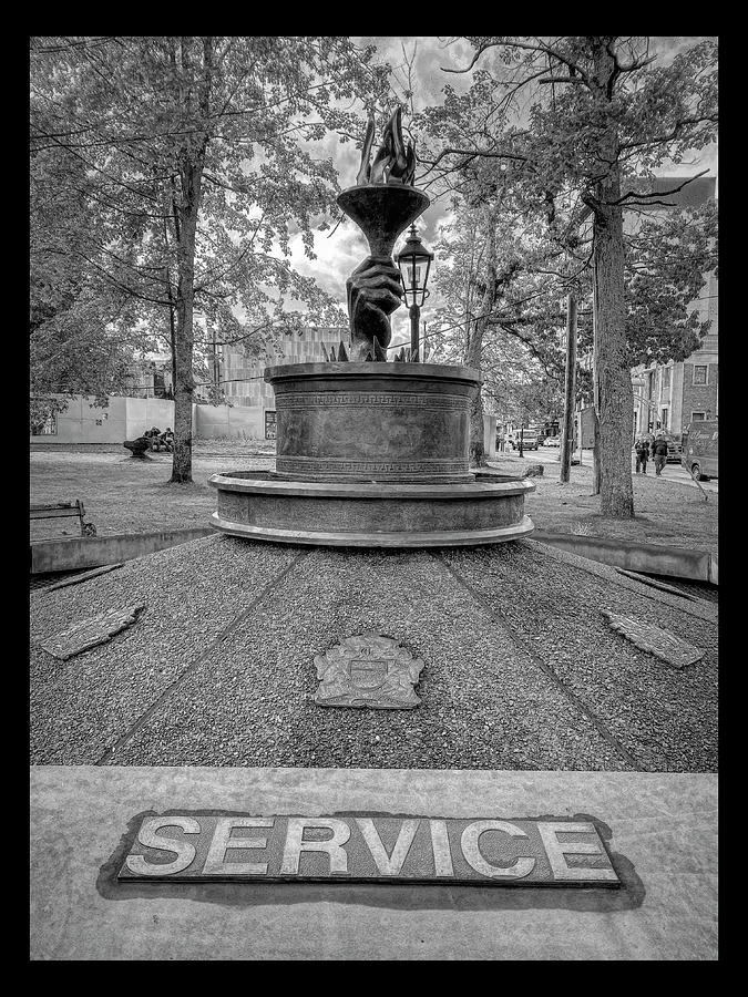 Charlottetown Memorial Fountain Service Photograph by Debra Martz