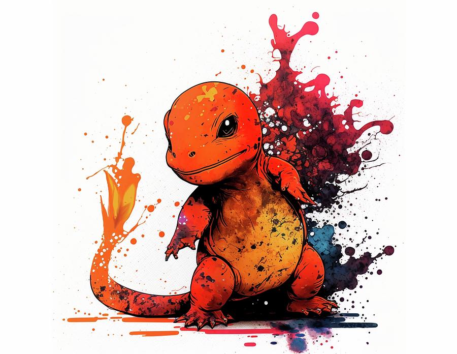 Charmander Digital Art by David Browne - Fine Art America