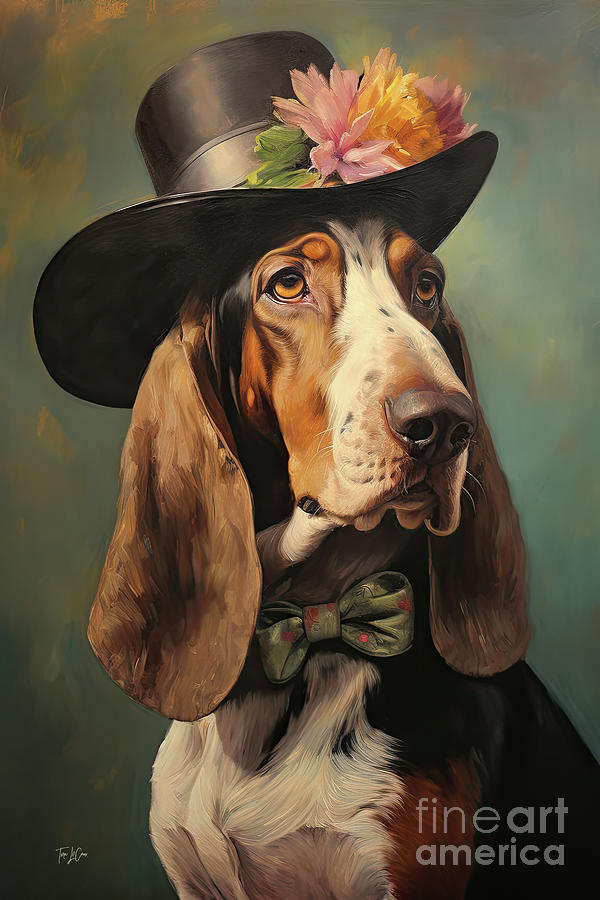 Dog Painting - Charming Chuck 2 by Tina LeCour
