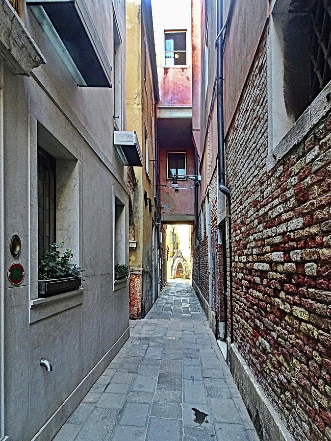 Charming Narrow Street of Venice Photograph by Lyuba Filatova