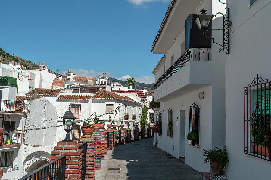 Charming Tiny White Streets of Mijas 4 Photograph by Jenny Rainbow