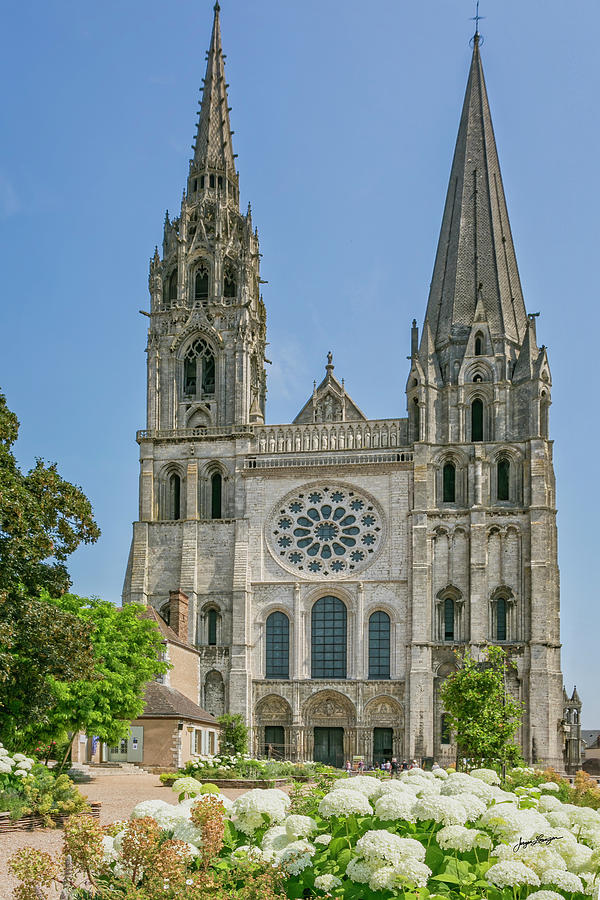 Chartres Cathedral West Facade by Jurgen Lorenzen