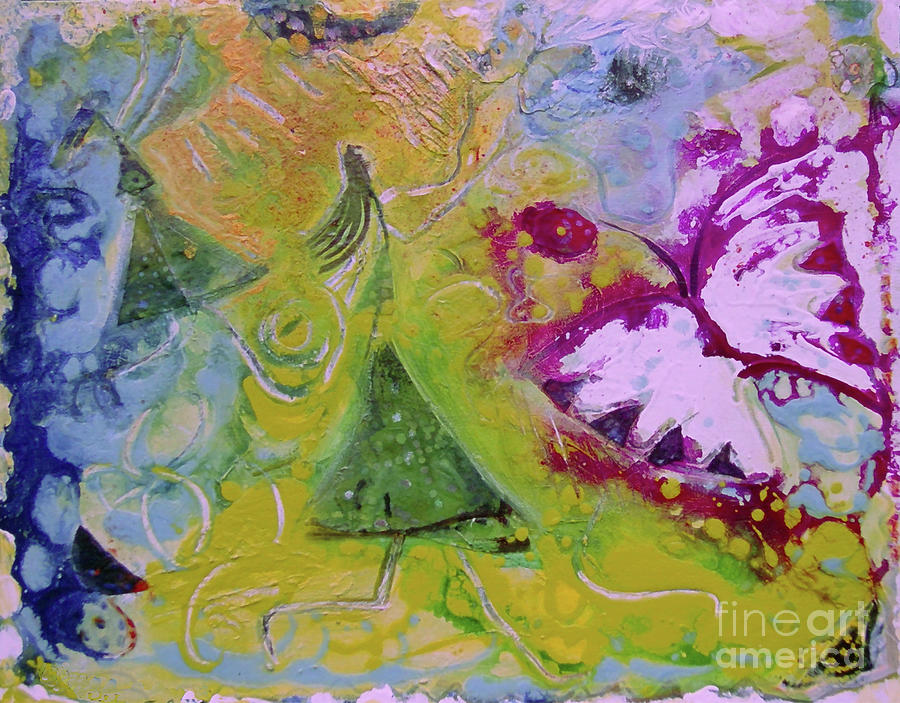 Chasing Butterflies Painting by Cherie Salerno