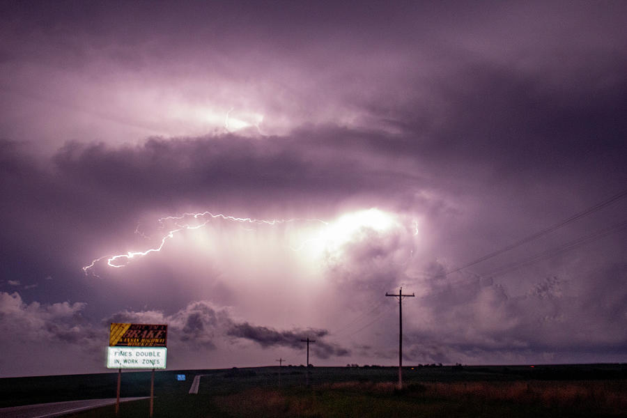 Chasing Night Tornadoes 006 Photograph by Dale Kaminski