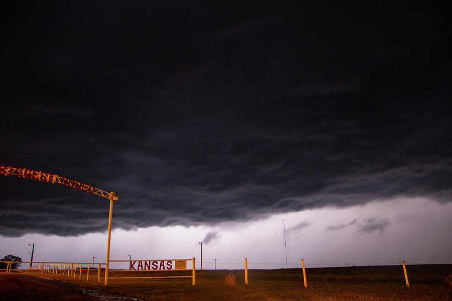 Chasing Night Tornadoes 010 Photograph by Dale Kaminski
