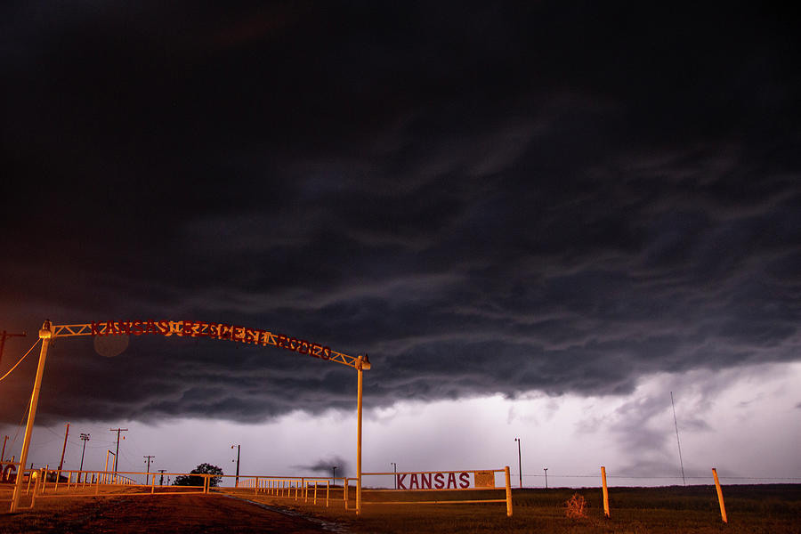 Chasing Night Tornadoes 014 Photograph by Dale Kaminski