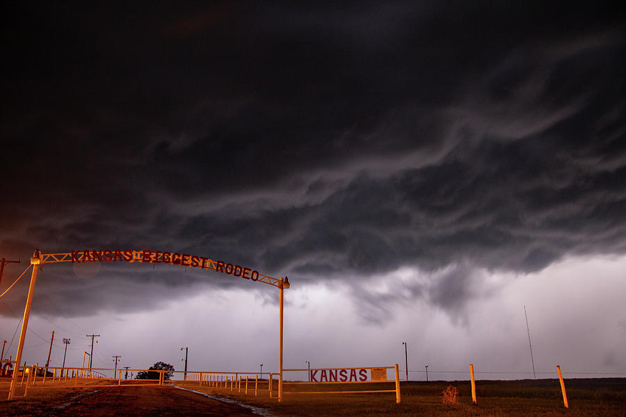 Chasing Night Tornadoes 019 Photograph by Dale Kaminski