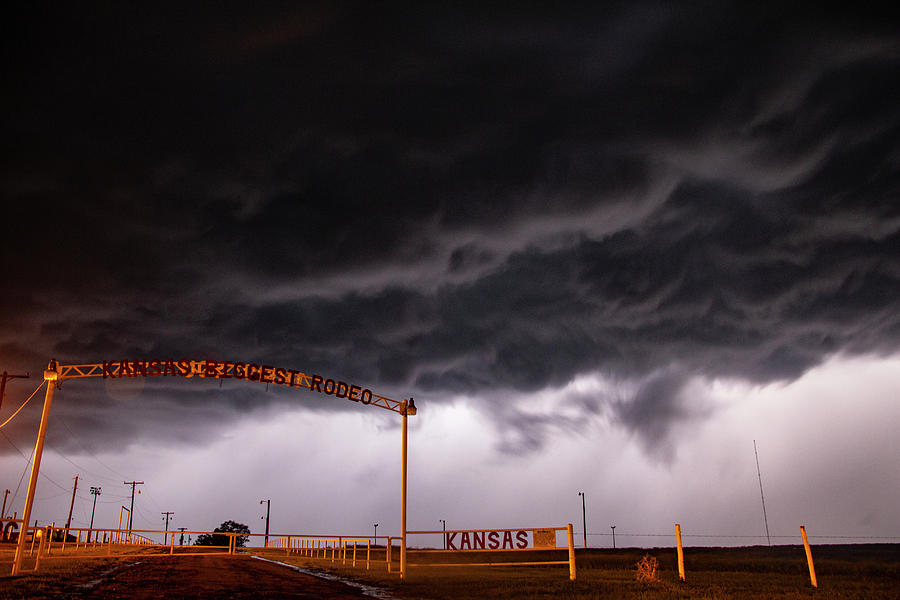 Chasing Night Tornadoes 020 Photograph by Dale Kaminski