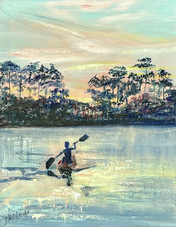 Chasing Sunsets Painting by Barbara Hammett Glover
