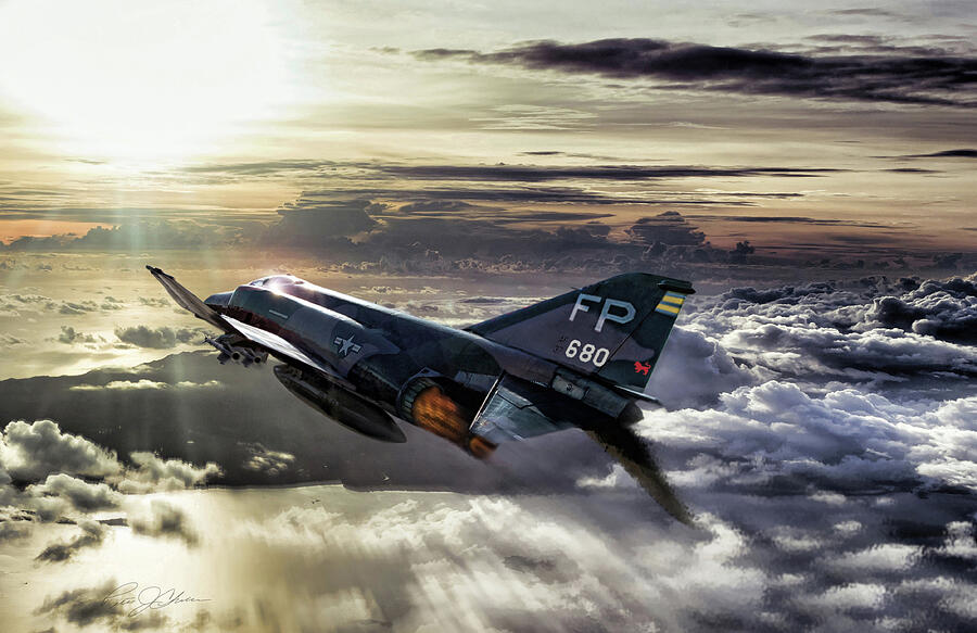 Chasing The Sun Robin Olds Digital Art by Peter Chilelli