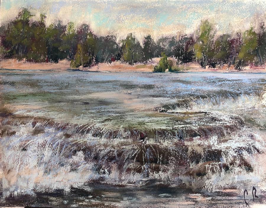 Chasing Waterfalls Pastel by Carrie Ruddy - Fine Art America