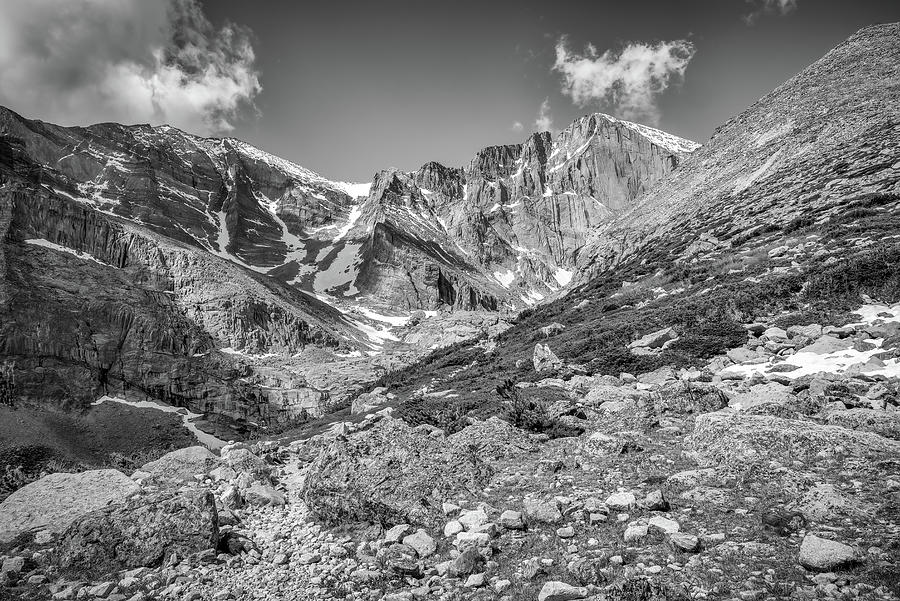 Mountain Photograph - Chasm Junction - Black and White by Eric Glaser