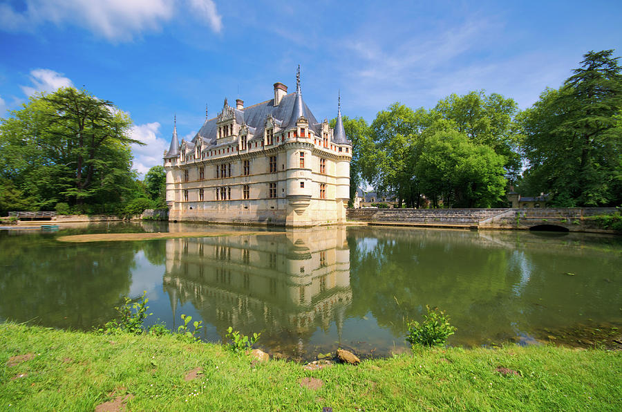 Chateau Azay-le-Rideau Reflection Photograph by Matthew DeGrushe
