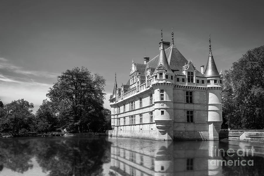 Castle Photograph - Azay-le-Rideau castle, Loire Valley, France by Delphimages Photo Creations