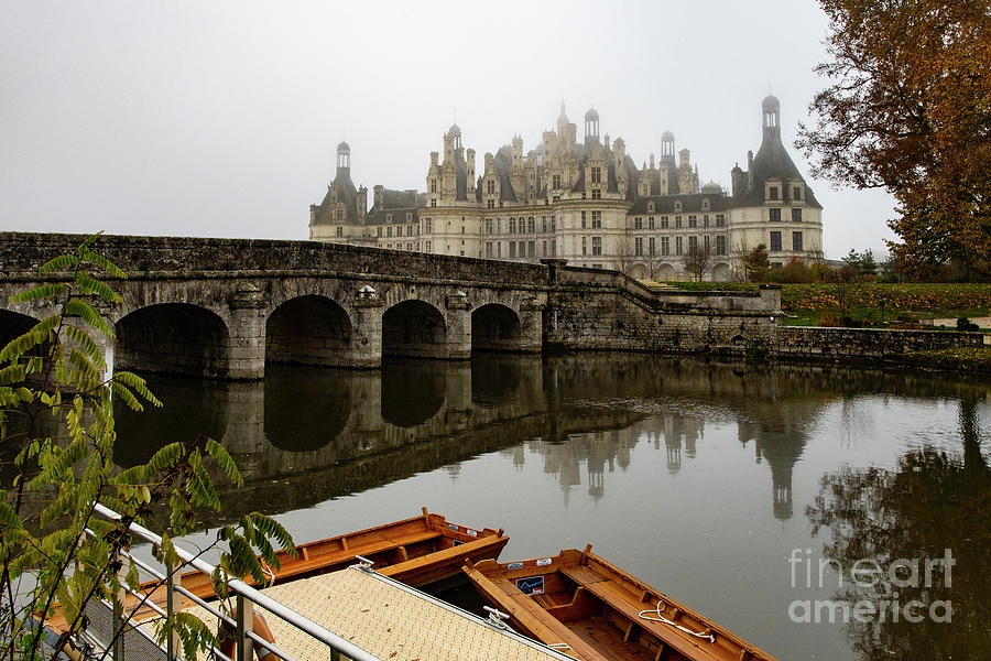Chateau de Chambord The Chamboard Castle Over the River Photograph by Wayne Moran