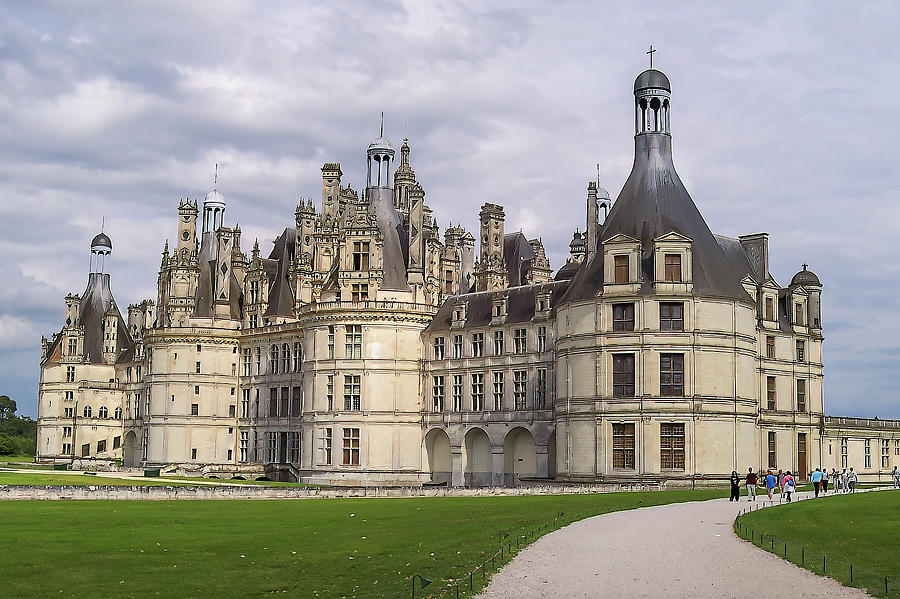 Chateau de Chambord with grey sky Photograph by David Fong - Fine Art ...