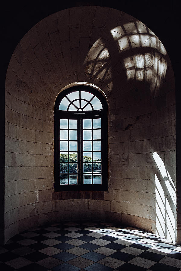 Chateau de Chenonceau Window and Shadows - France Photograph by Stuart ...