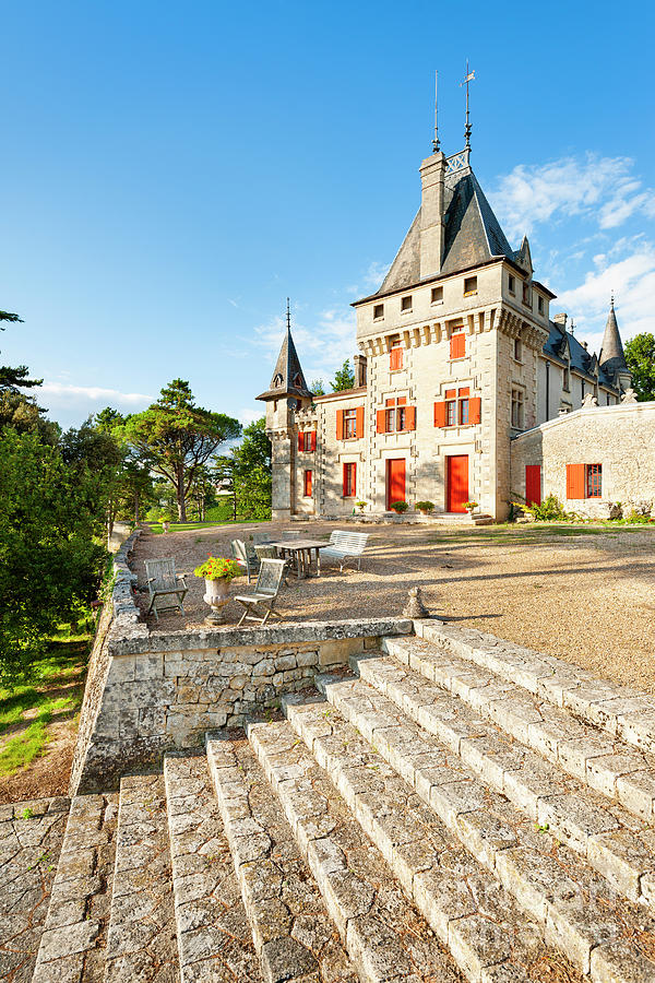 Wine Photograph - Chateau De Pressac, Saint Emilion, France by Justin Foulkes