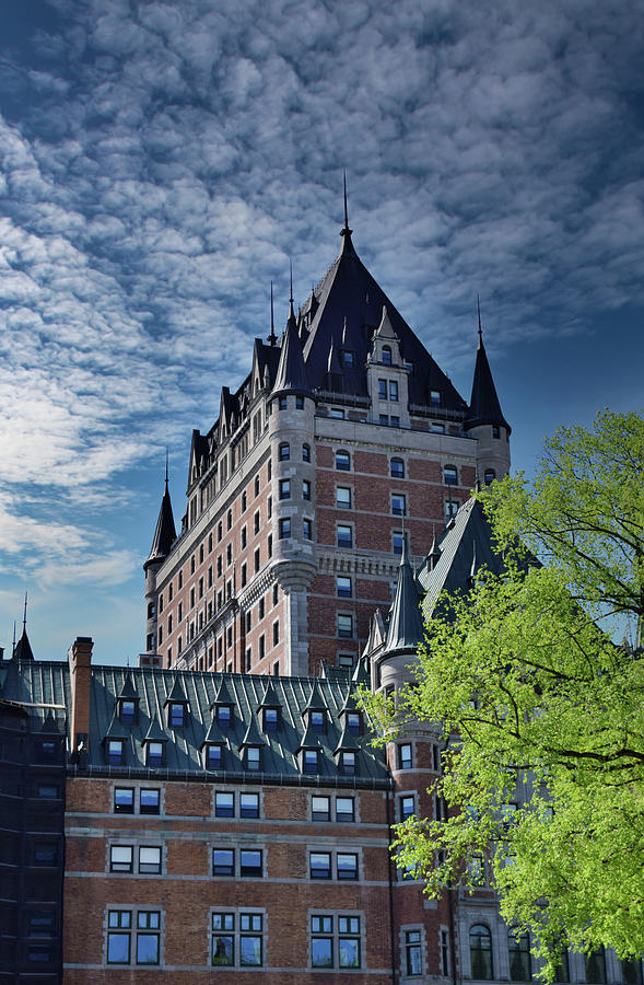 Chateau Frontenac Hotel Quebec City Quebec, Canada - by Lucie Dumas Photograph by Lucie Dumas