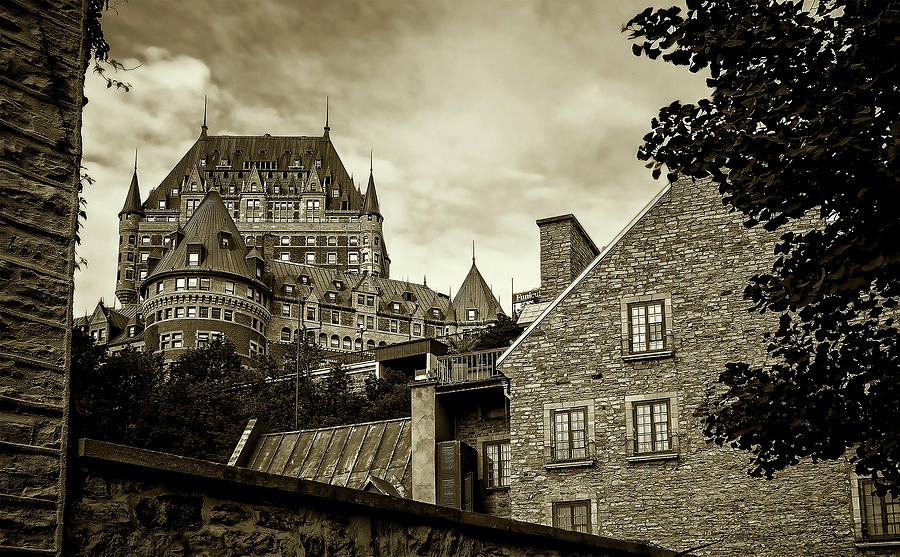 Chateau Frontenac in Old Quebec Photograph by Phil Cardamone