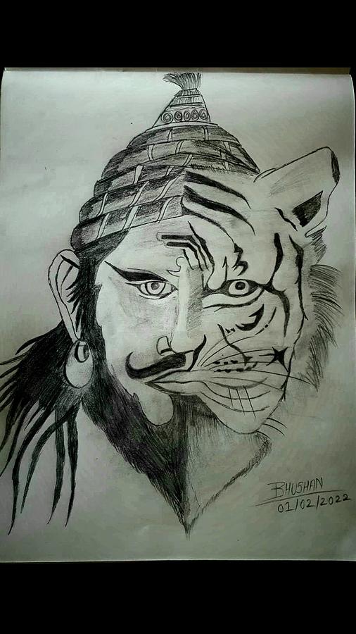 Chatrpati Shivaji Maharaj Drawing by Mr Professor - Pixels-saigonsouth.com.vn