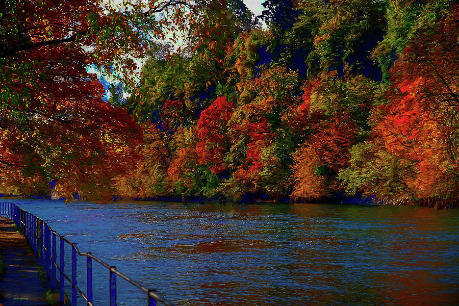 Chattahoochee River colors Photograph by Dennis Baswell
