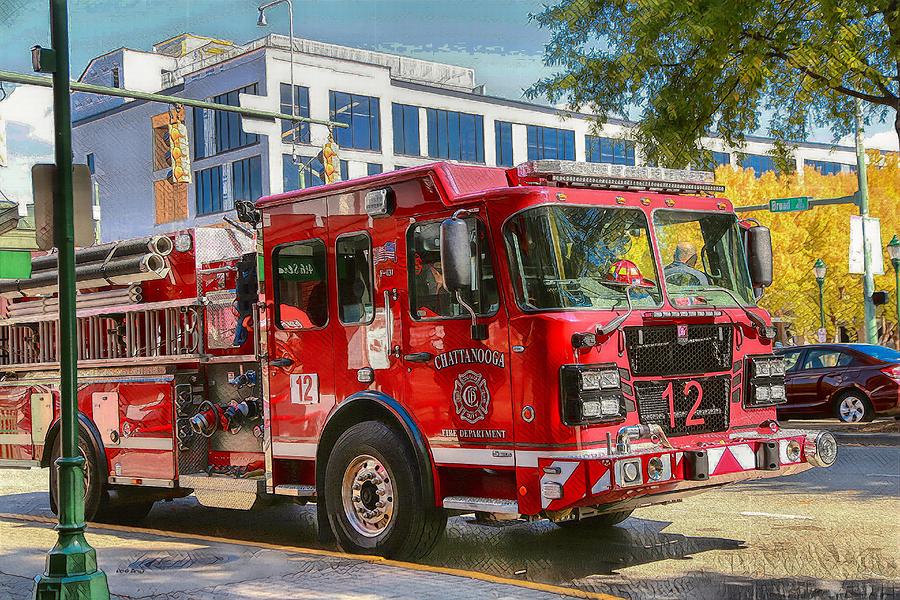 Chattanooga Fire Dept. Photograph By Dennis Baswell - Pixels