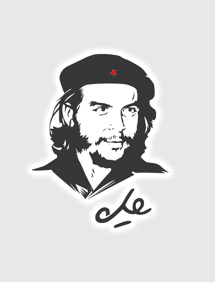 Che Guevara Illustration. Digital Art by Tom Hill - Pixels