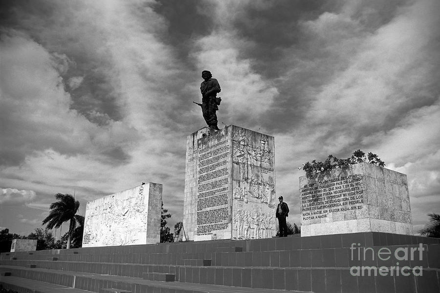 Che Guevara Memorial Black and White Santa Clara Cuba Photograph by James Brunker