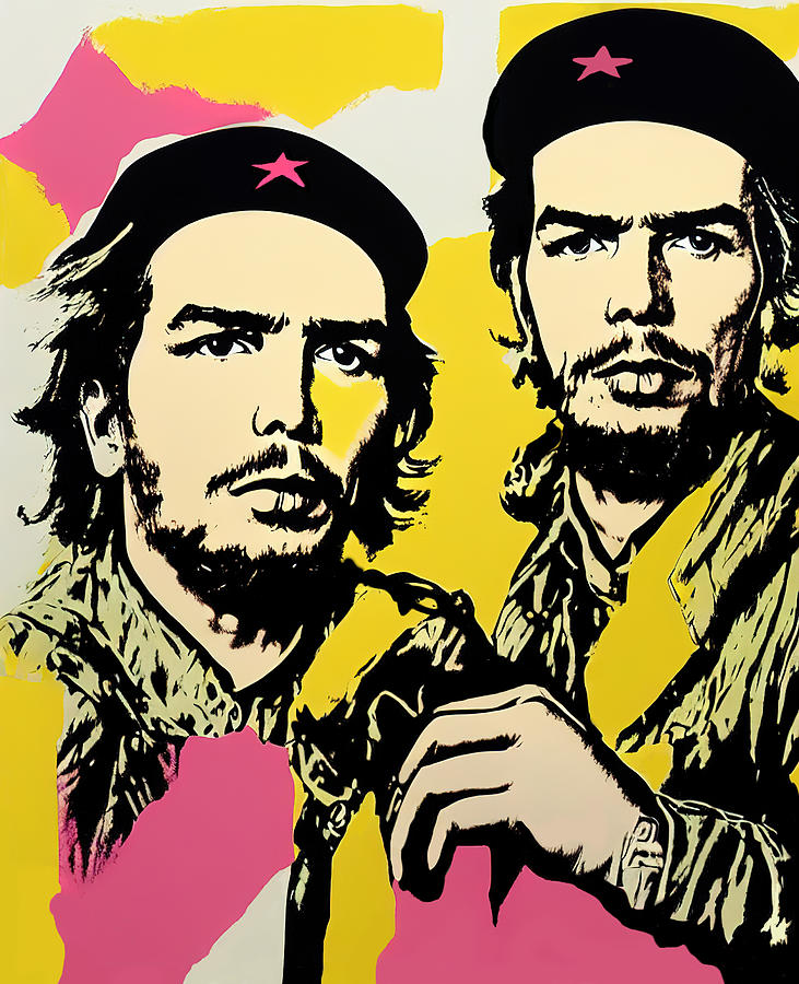 Che Guevara Pop Art Portrait Mixed Media by Diana Ringo | Fine Art America