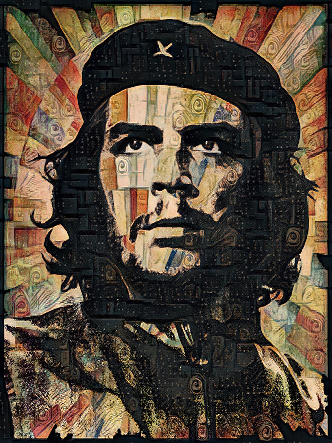 Che Guevara Revolution Gold 3 Painting by Tony Rubino
