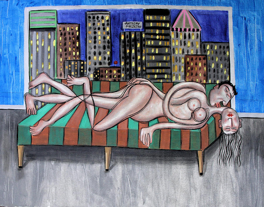 Cheap Room With A View Painting by Anthony Falbo
