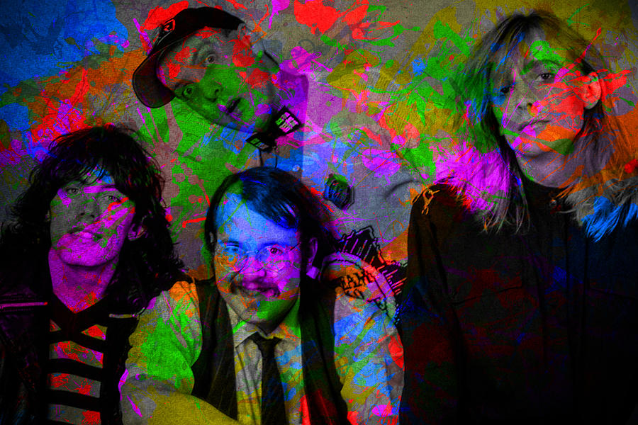 Cheap Trick Band Paint Splatters Colorful Portrait Mixed Media by ...