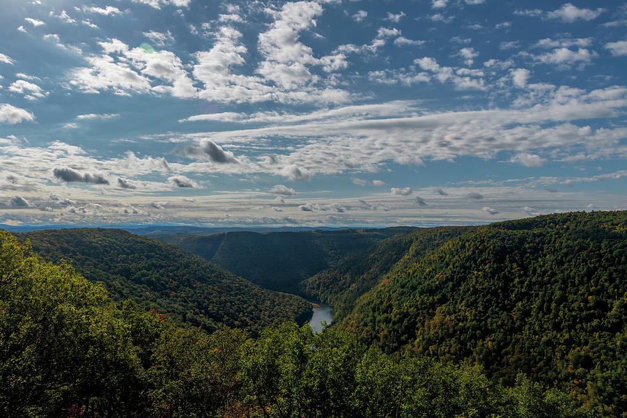 Cheat River gorge end of summer Photograph by Dan Friend