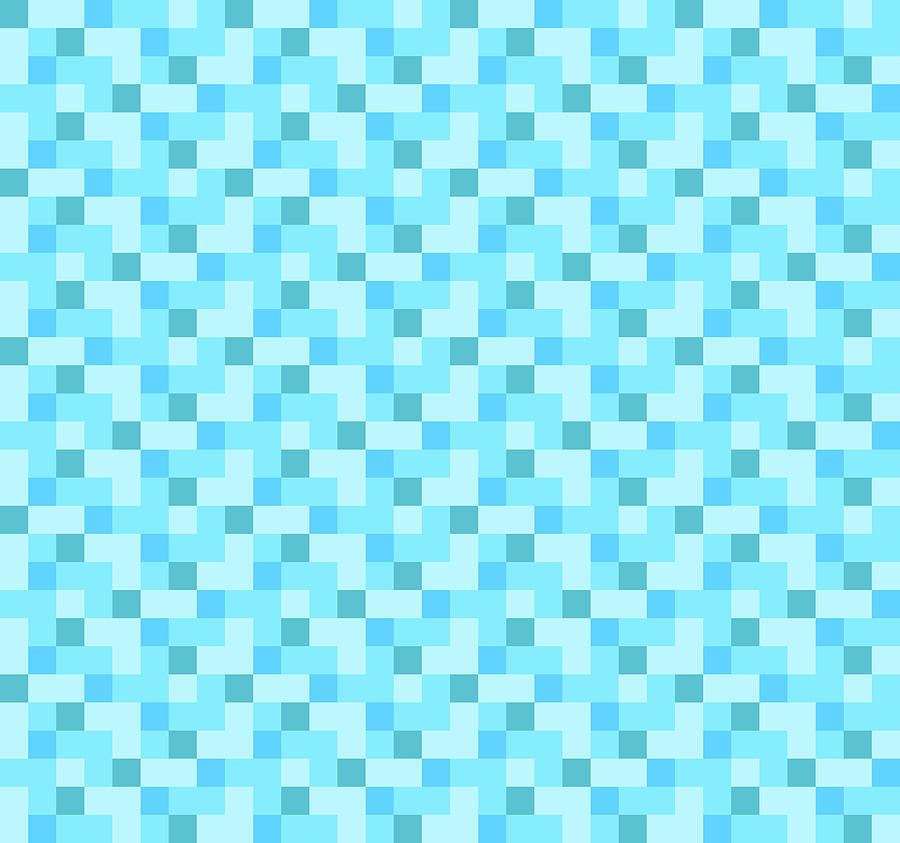 Check Asymmetrical Turquoise by Max Coffey Check Asymmetrical Turquoise by Max Coffey