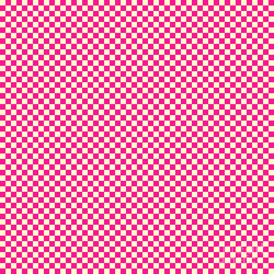 Checkerboard with very small squares. Deep pink and Beige colors of ...