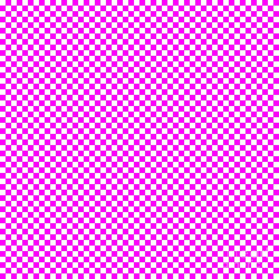 Checkerboard with very small squares. Magenta and White colors of ...