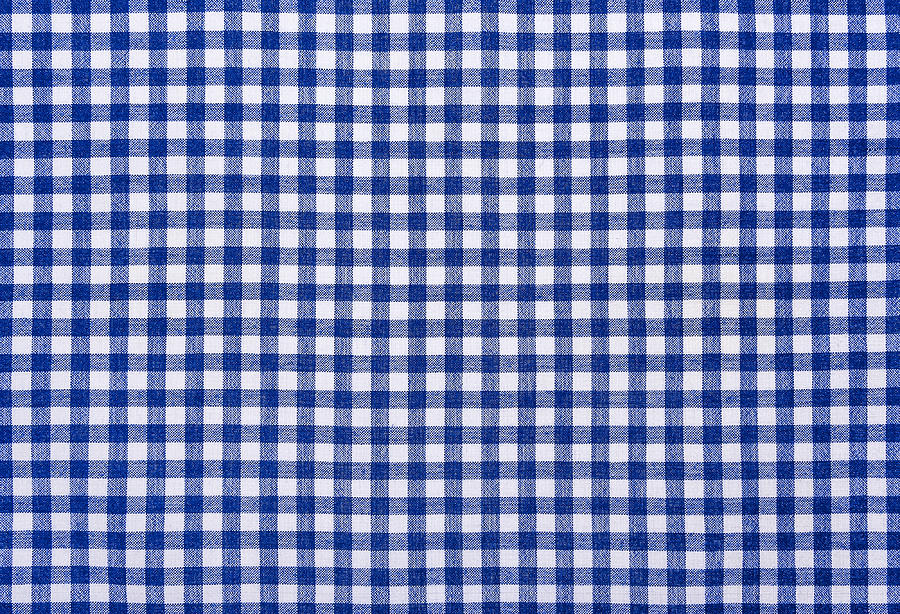 Checkered Kitchen Cloth. Well Seen Pattern And Texture. Photograph