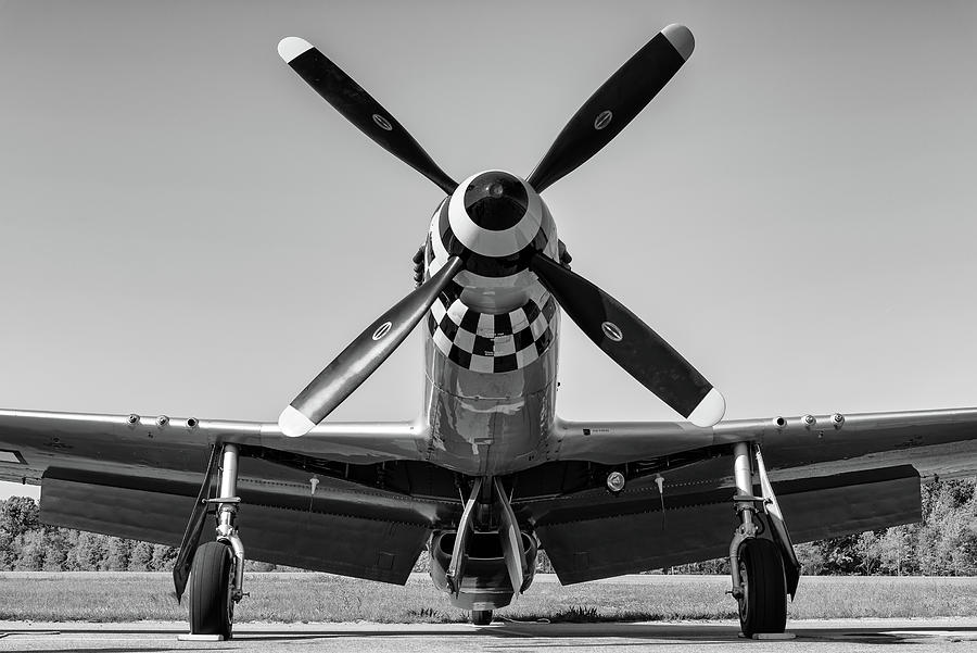 Checkered Mustang Photograph by Chris Buff