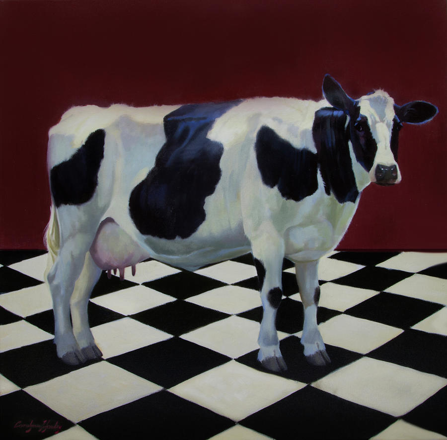 Checkers Painting by Carolyne Hawley