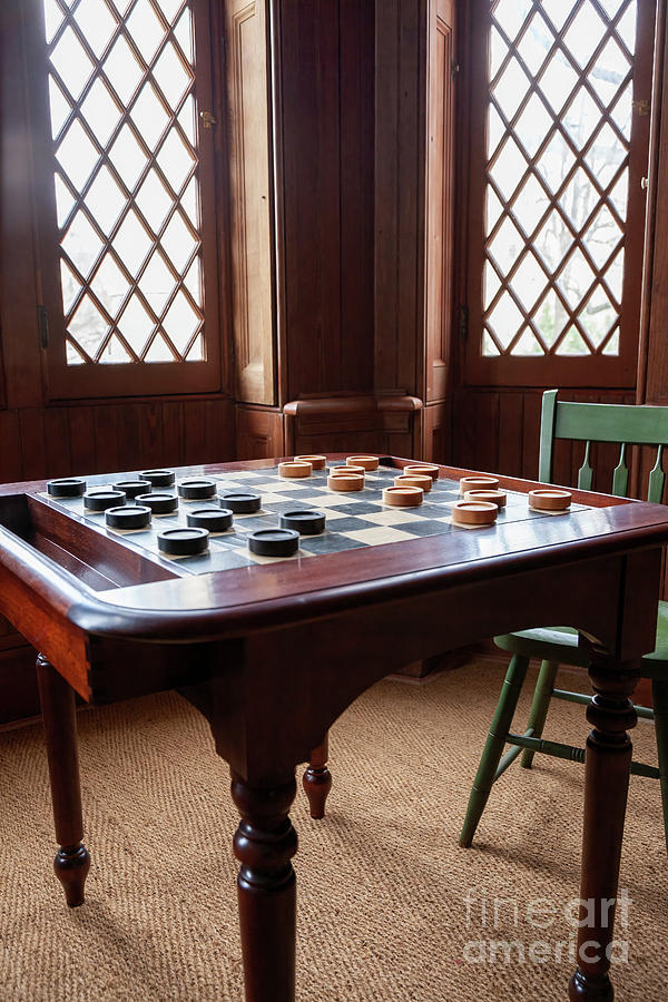 Checkers Table at the Lincoln Cottage in Washington DC Photograph by William Kuta